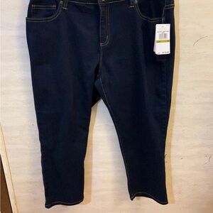 NWT- Michael Kors overdyed indigo jeans. Dark Blue Denim Jeans